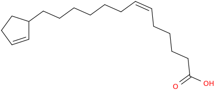 6 tridecenoic acid, 13 (2 cyclopenten 1 yl) , (6z) 